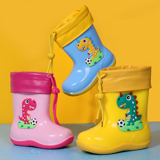 Cartoon Waterproof Soft Sole Children's Rain Boots